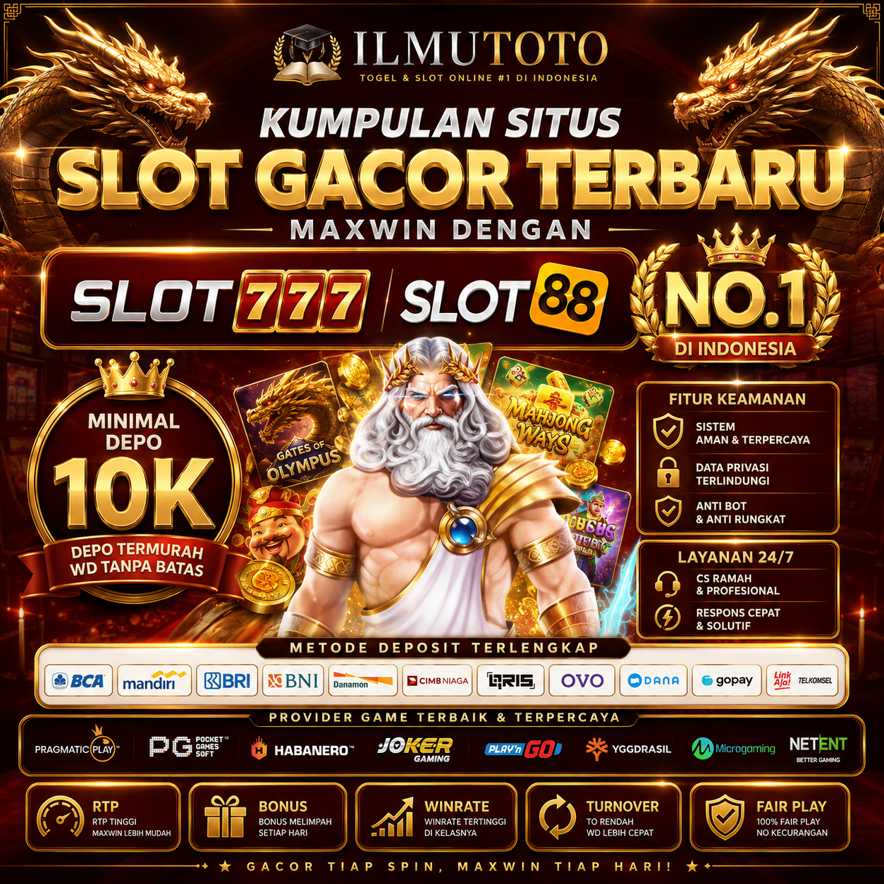 Thumbnail 1 of 3, Poster, ILMUTOTO - Portal Akses Cepat Situs Online Dengan Berbagai Permainan Gacor Hari Ini designed and sold by ILMUTOTO.